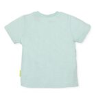 Boys Pale Blue Palm Tree T-Shirt, 1, hi-res