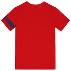 Boys Red Logo T-Shirt, 3, hi-res