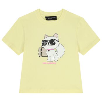 Girls Yellow Choupette T-Shirt