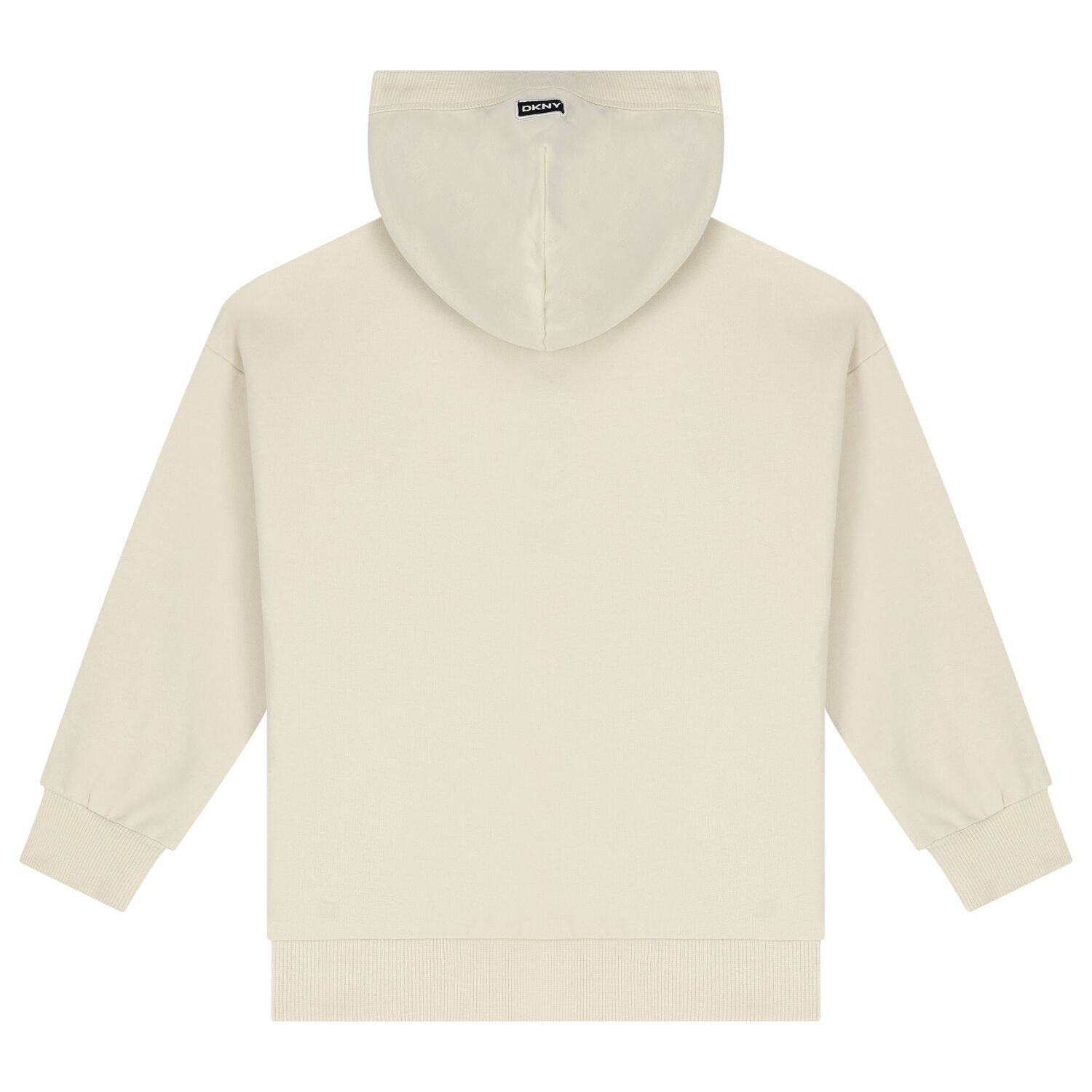 Ivory Logo Hooded Zip Up Top, 1, hi-res