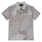Boys Grey & Beige Logo Polo Shirt, 2, hi-res