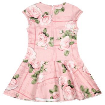 Girls Pink Rose Dress
