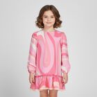 Girls Pink & Ivory Iride Dress, 1, hi-res