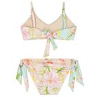 Girls Pink & Aqua Floral Bikini, 1, hi-res