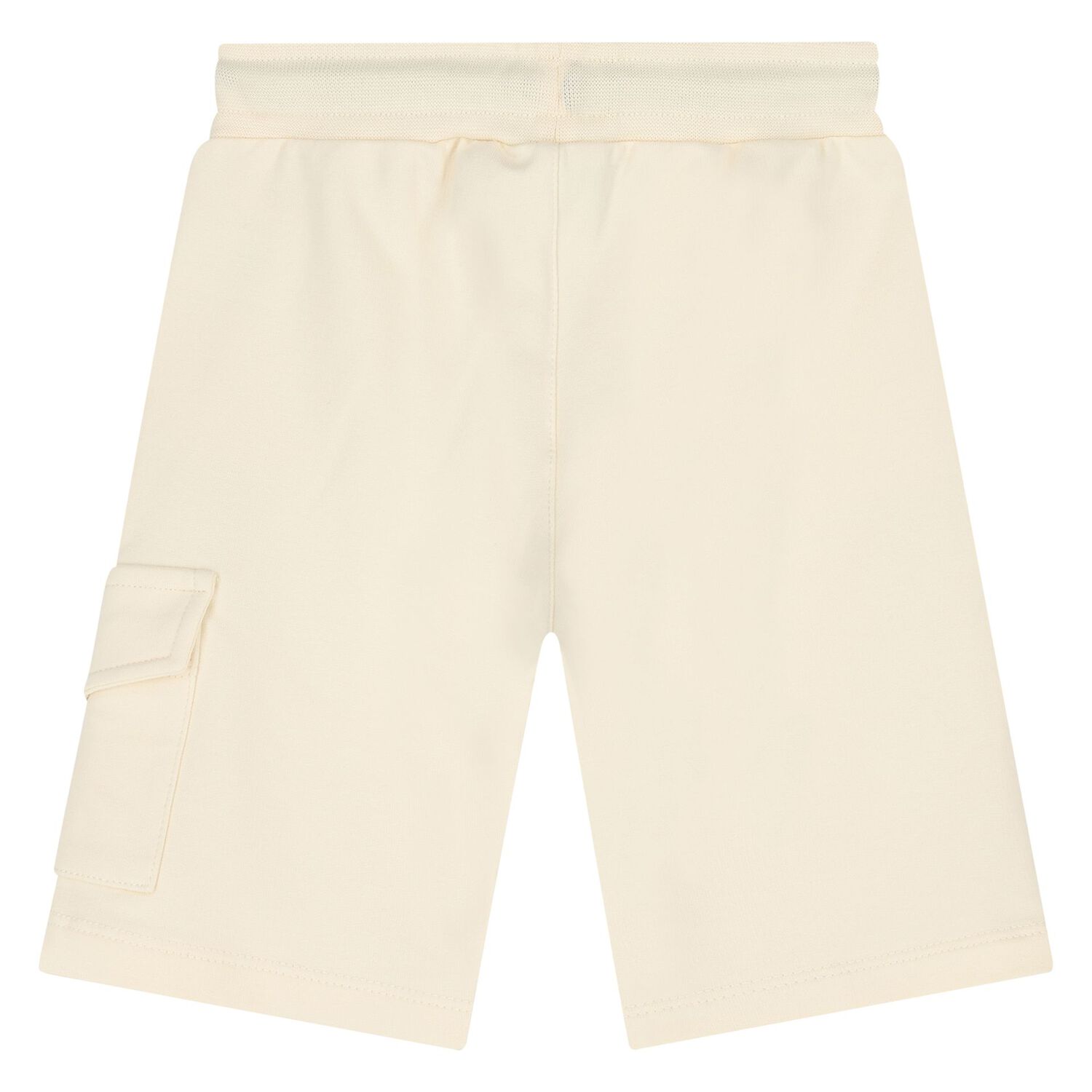 Younger Boys Beige Logo Shorts , 2, hi-res