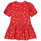 Girls Red Planet Boke Dress, 1, hi-res