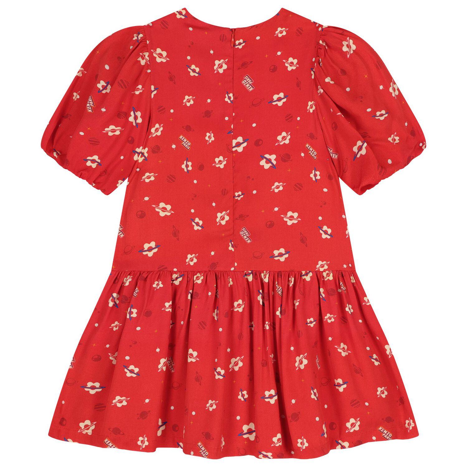 Girls Red Planet Boke Dress, 1, hi-res