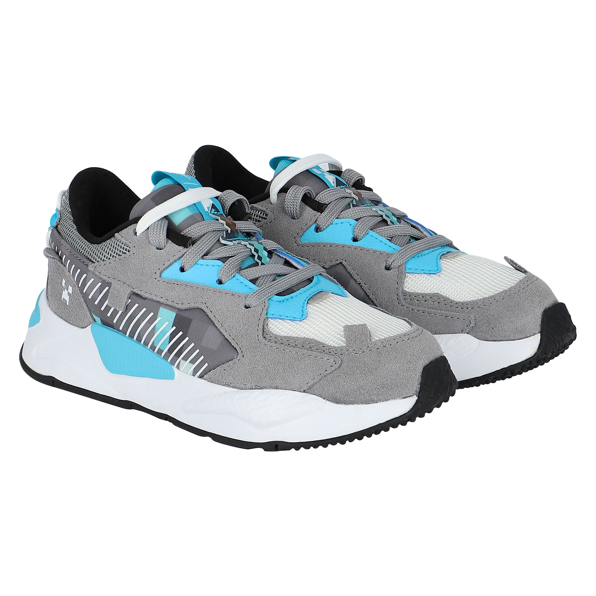 Puma Boys Grey Blue RS Z Trainers Junior Couture Oman