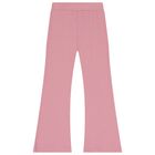 Girls Pink Flared Leggings, 2, hi-res