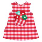 Younger Girls Pink & White Gingham Dress, 1, hi-res