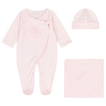 Sofija Baby Girls Pink Babygrow Gift Set, 2 Baby Girls Pink Babygrow Gift Set