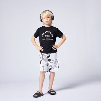 Boys Black Logo T-Shirt