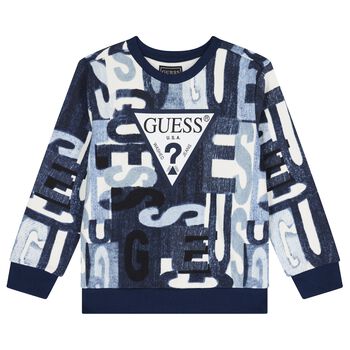 Boys Blue Logo Sweatshirt
