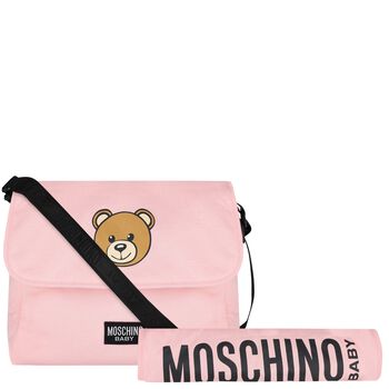 Baby Girls Pink Teddy Bear Changing Bag
