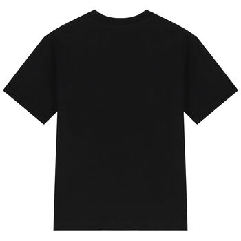 Boys Black & White Logo T-Shirt