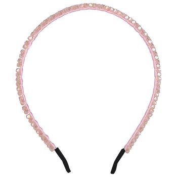 Girls Pink Diamante Headband, 2 Girls Pink Diamante Headband