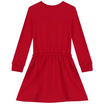 Girls Red Polo Bear Dress