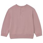 Younger Girls Pink Bunny Jumper, 1, hi-res