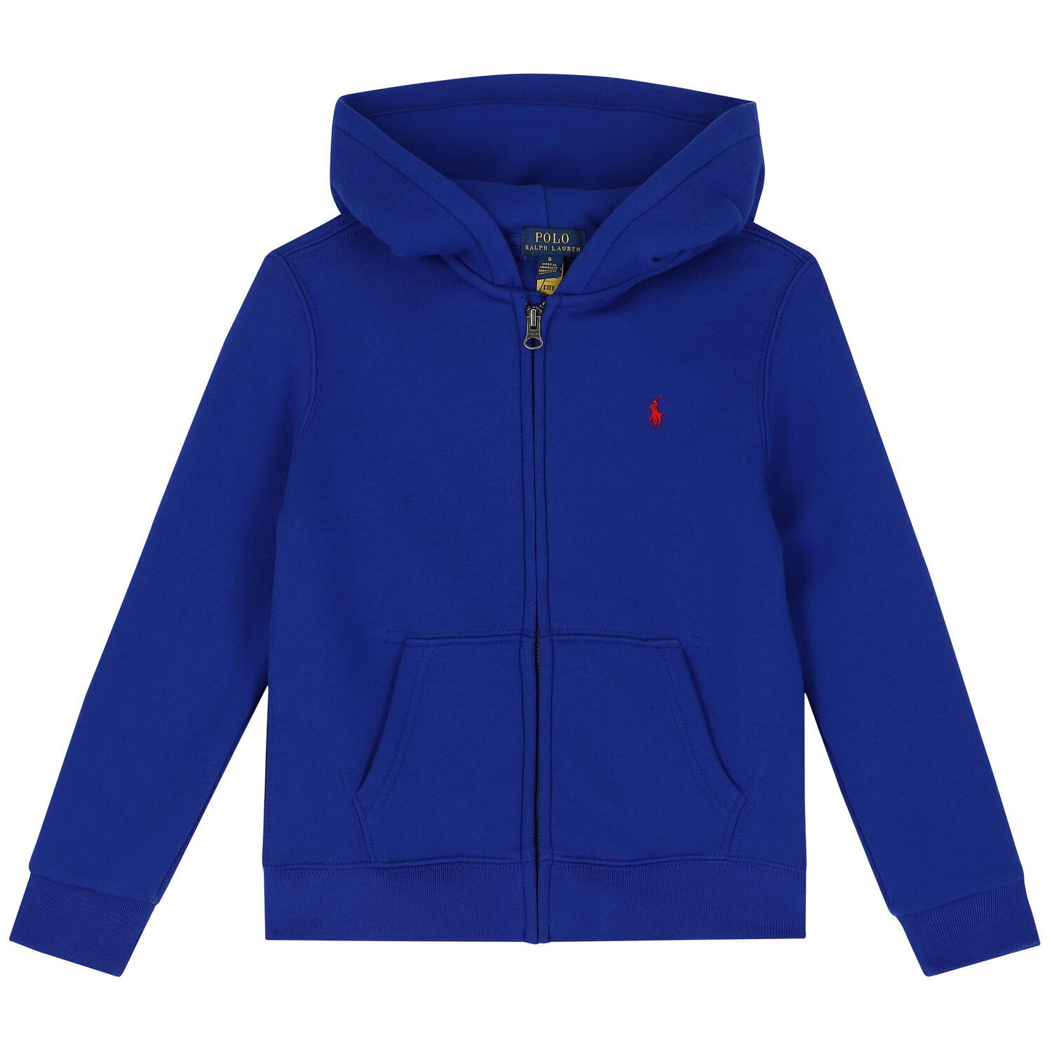 Boys Blue Logo Zip Up Top, 1, hi-res