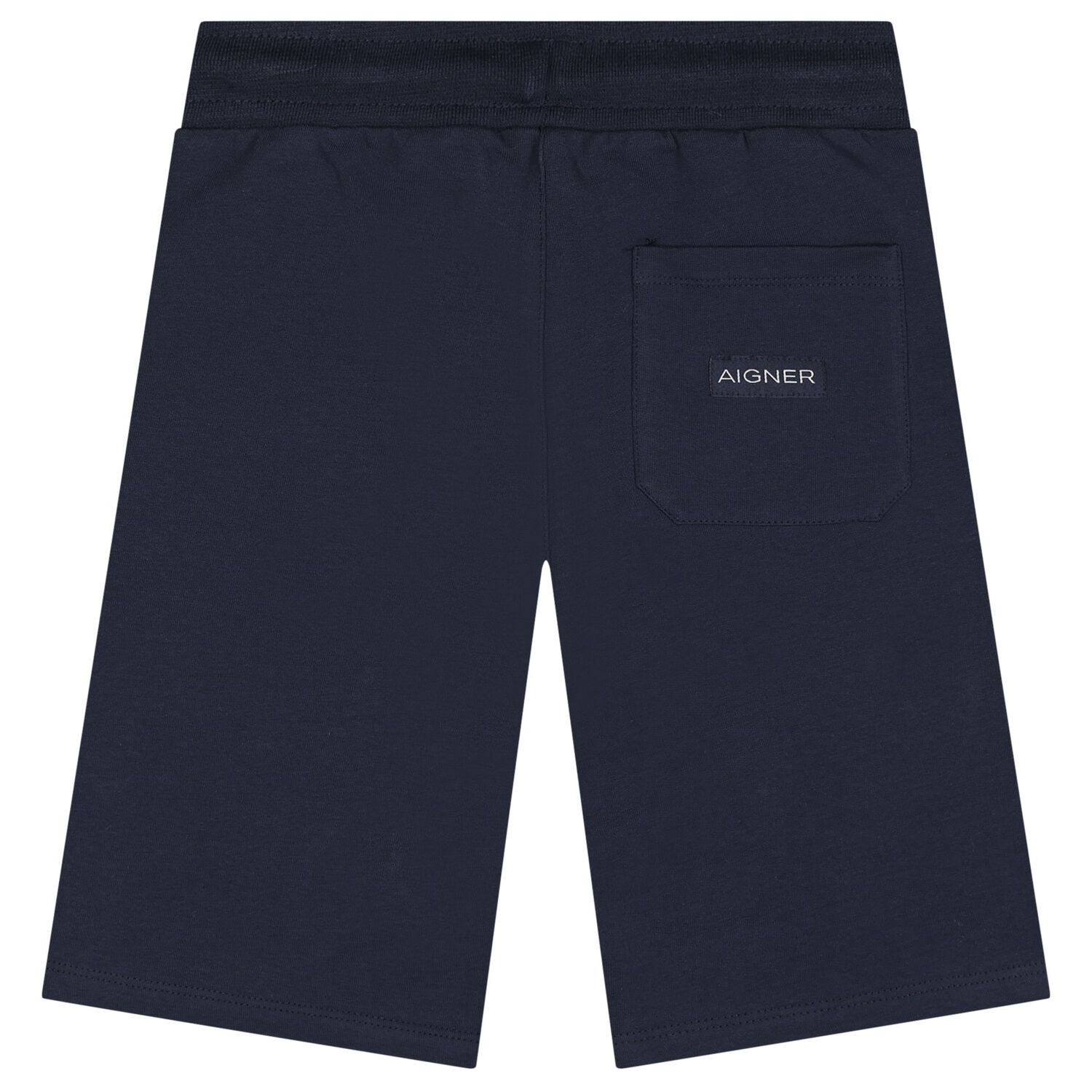 Boys Navy Blue Logo Shorts, 1, hi-res