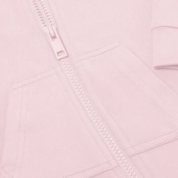 Girls Pink Logo Softskin Baby Romper