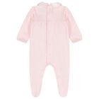 Baby Girls Pink Flower Babygrow Set, 1, hi-res