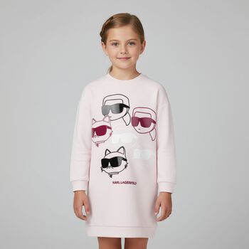 Girls Pink Ikonik Dress