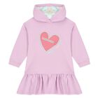 فستان بنات بطبعة القلب باللون البنفسجي, 1, hi-res