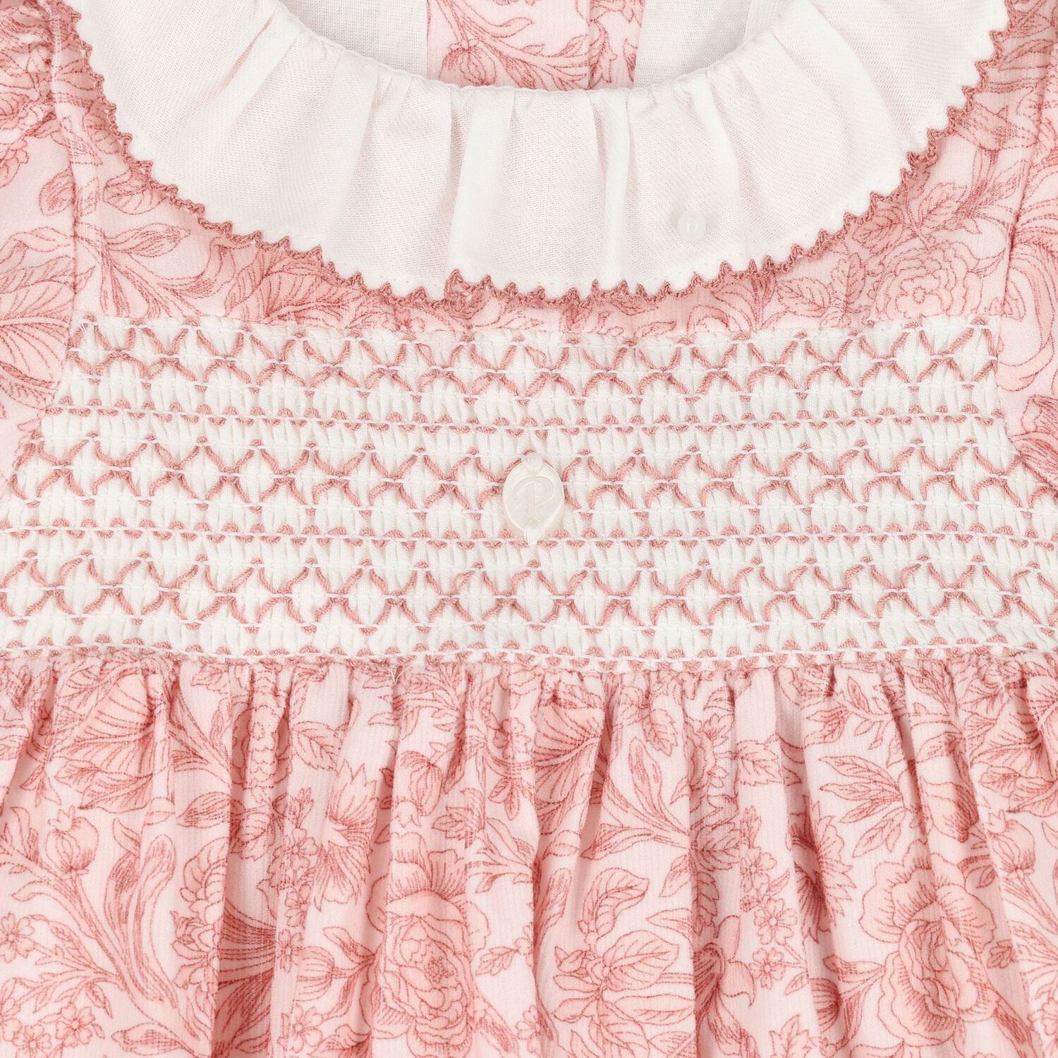 Baby Girls Pink Liberty Dress, 1, hi-res