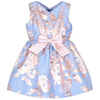 Girls Blue & Rose Gold Dress