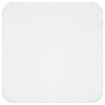 White Silver Moon Baby Blanket
