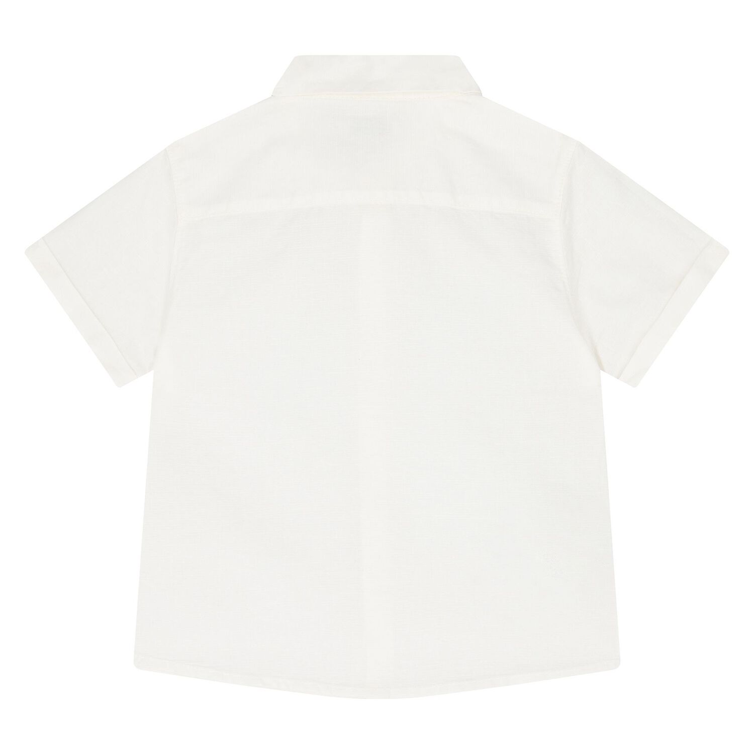 Younger Boys White & Beige Shorts Set, 1, hi-res image number null