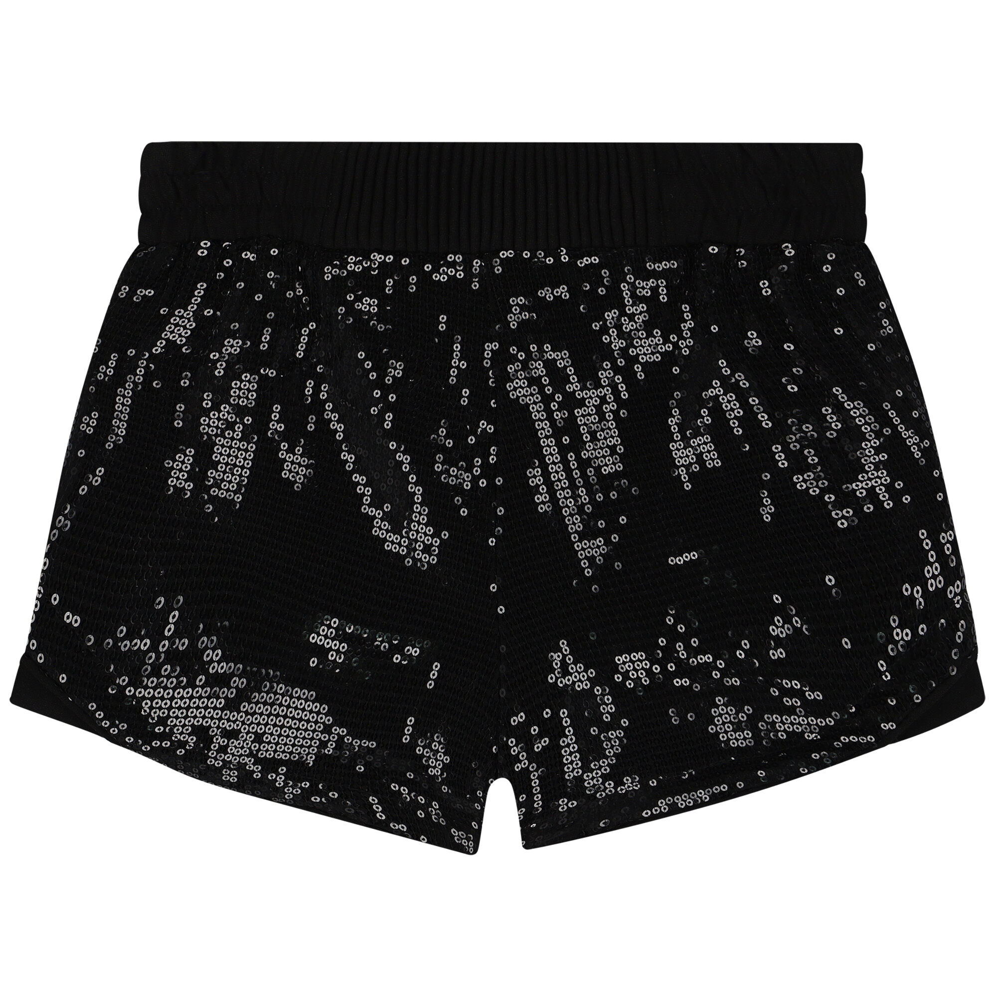 Childrens black top sequin shorts