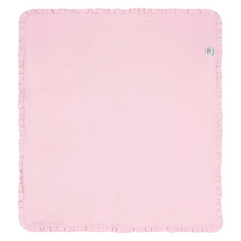 Baby Girls Pink Smocked Receiving Blanket