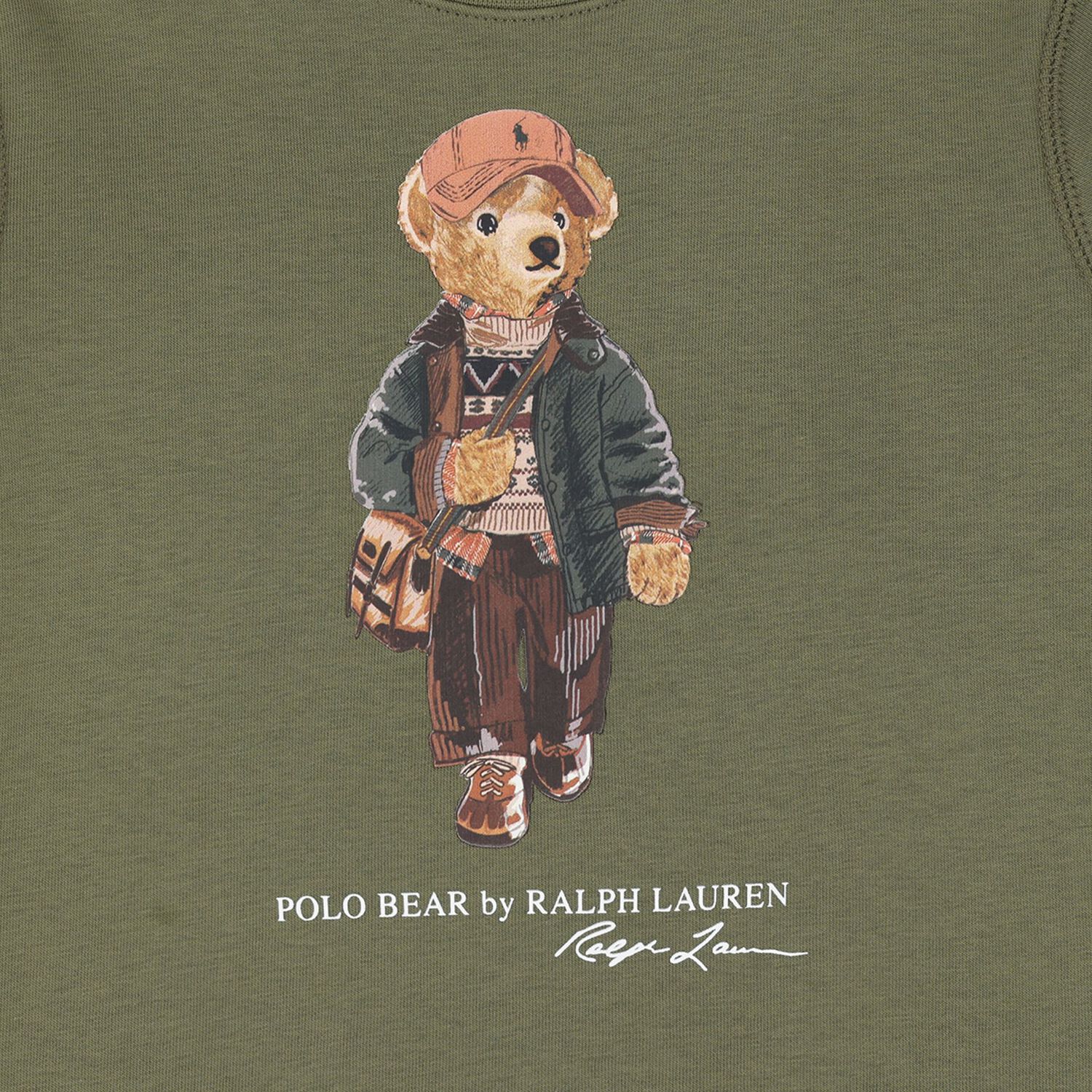 Boys Green Polo Bear Sweatshirt, 1, hi-res