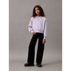 سويت شيرت بنات بالشعار باللون  البنفسجي   , 1, hi-res