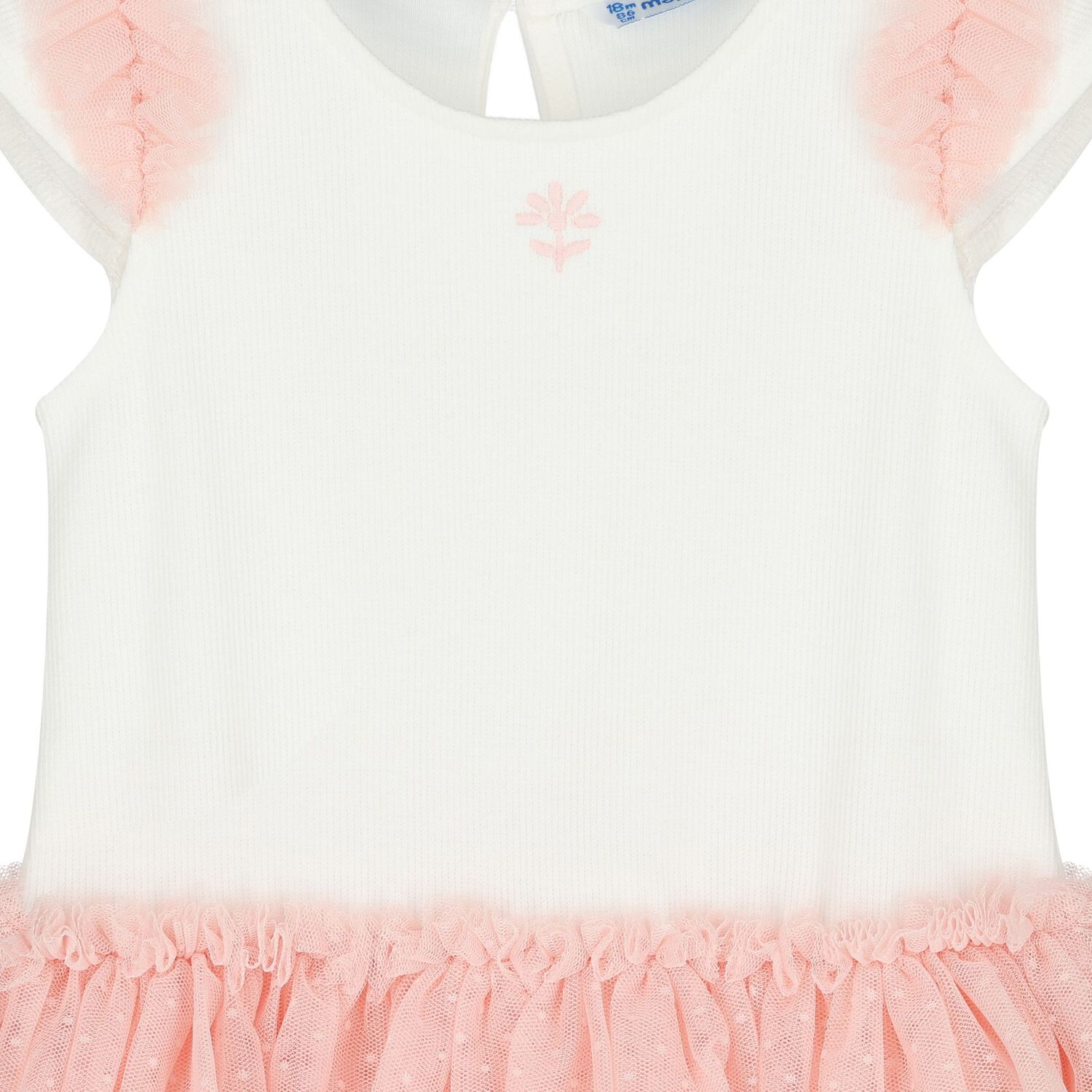 فستان عاجي ووردي للفتيات الصغيرات, 2, hi-res