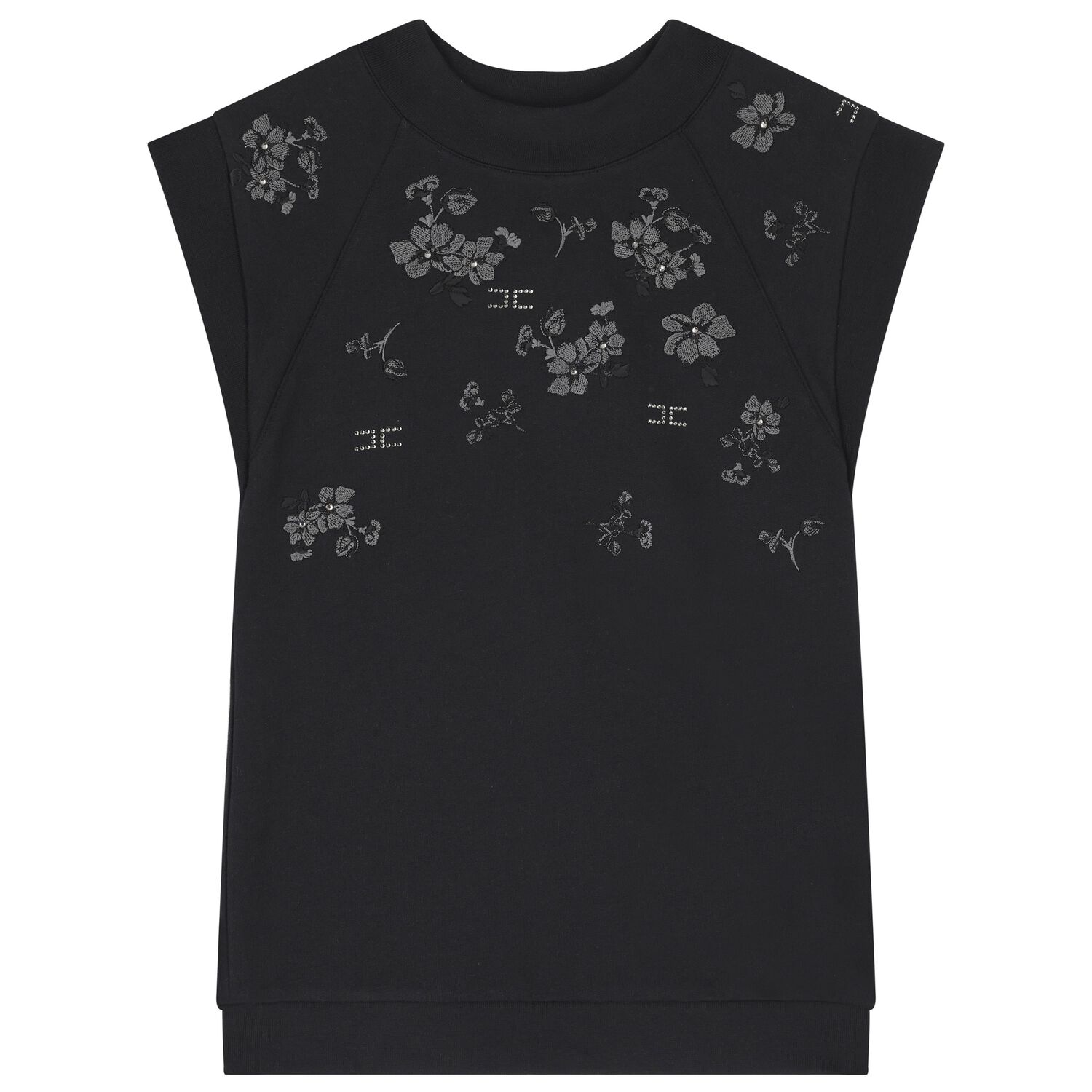 Girls Black Floral Dress, 1, hi-res image number null