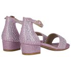 Girls Pink Embellished Sandals, 2, hi-res