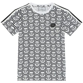 Boys White & Black Logo T-Shirt