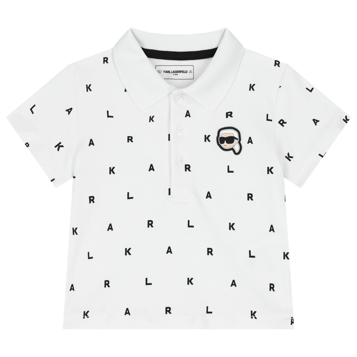 Boys White & Beige Logo Shorts Set, 1, hi-res image number null