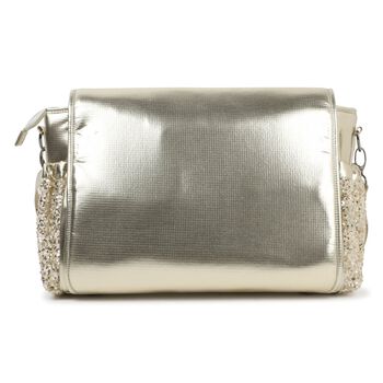 Baby Girls Gold Logo Changing Bag