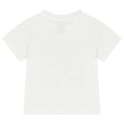 Girls White & Pink Logo Skirt Set, 1, hi-res