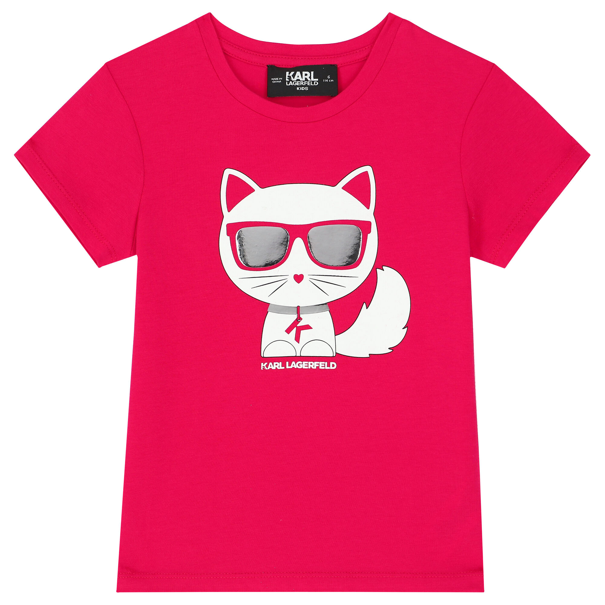 Karl lagerfeld pink t shirt on sale