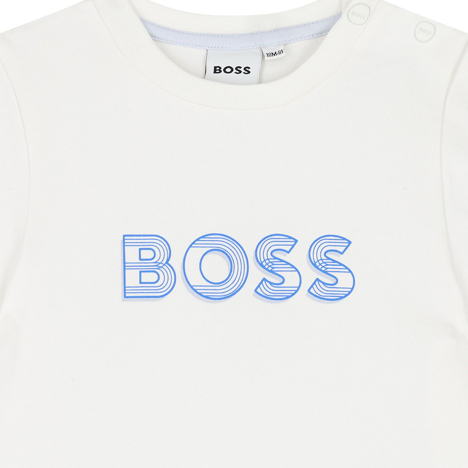 Baby Boys White Logo T-Shirt, 1, hi-res image number null