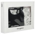 Baby Boys White & Black Ikonik Babygrow Gift Set, 1, hi-res