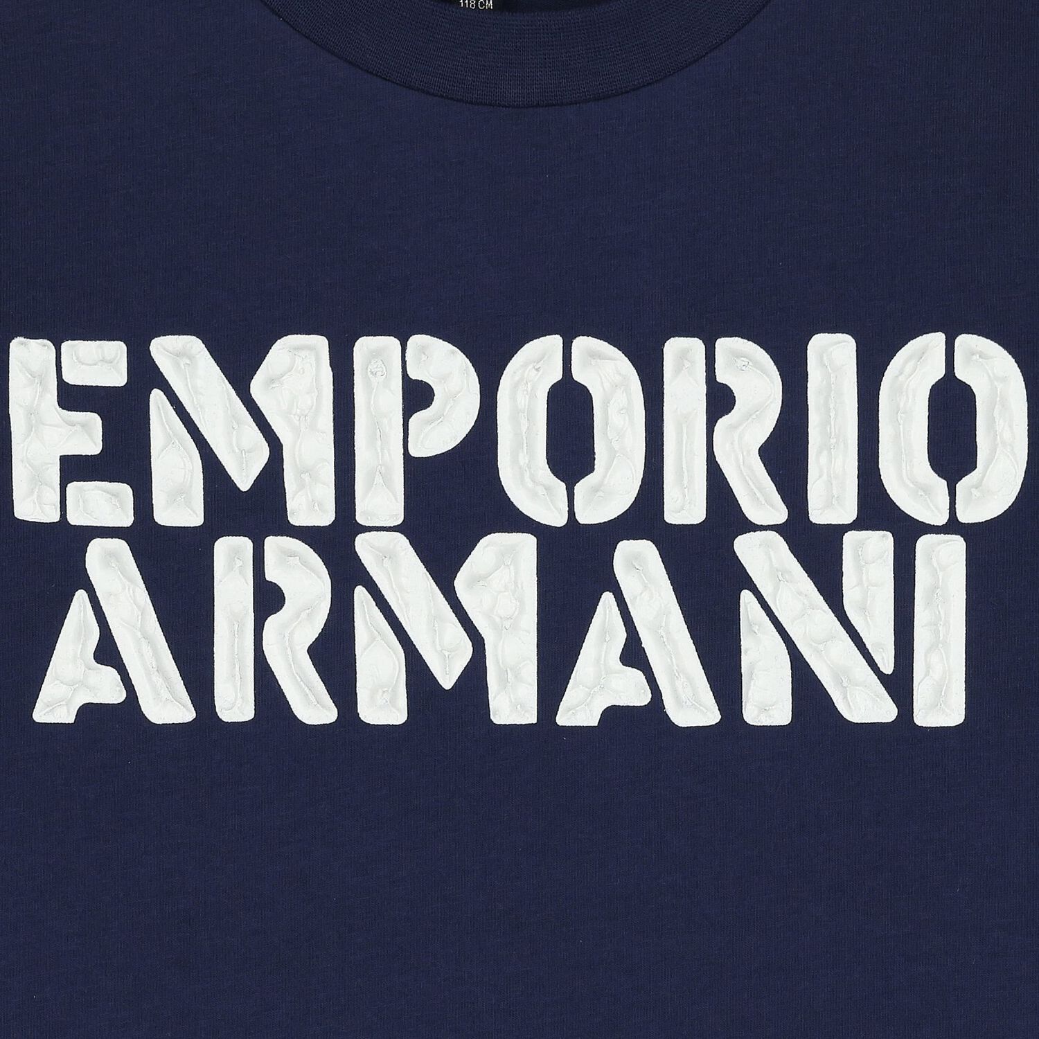 Boys Navy Blue Logo Long Sleeve Top, 1, hi-res