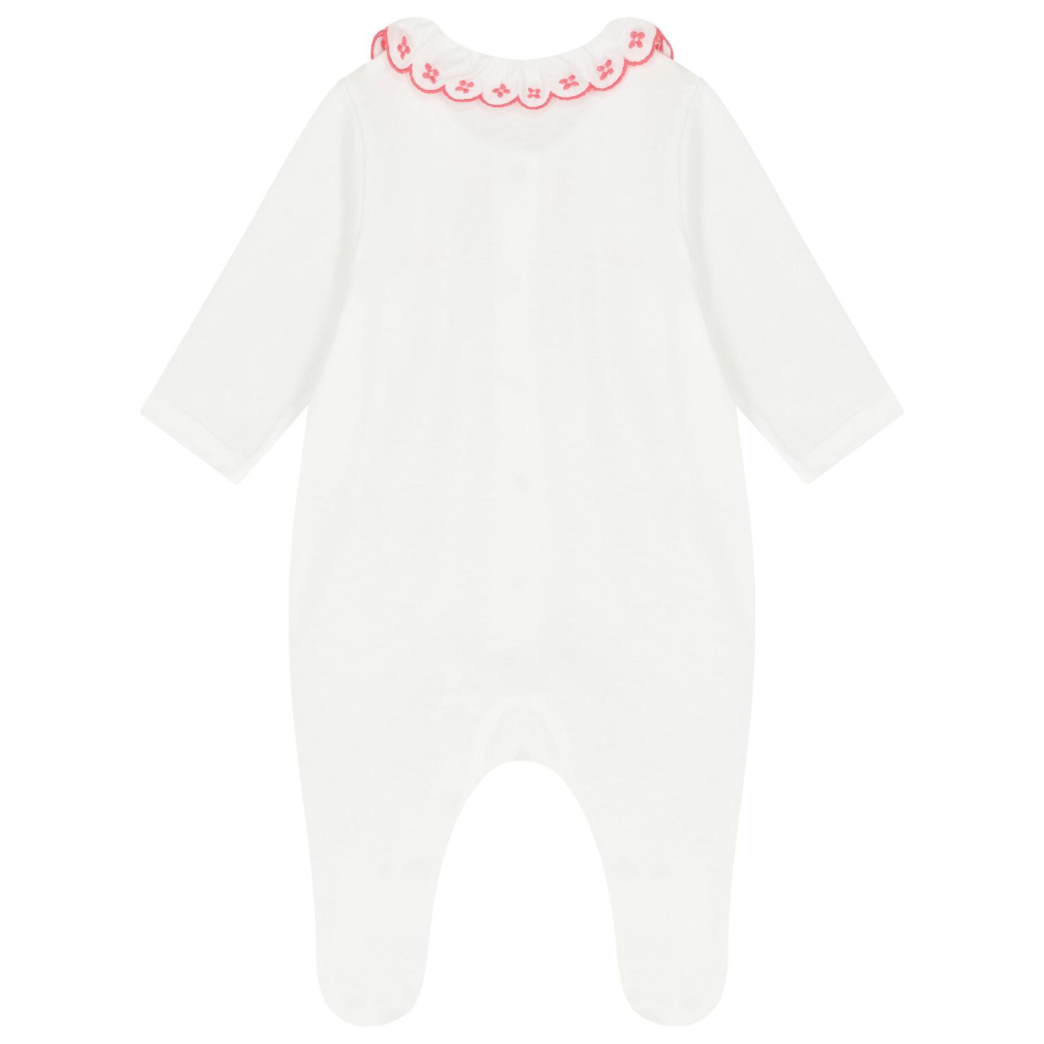 افرول بنات بططبعه ورود باللون  العاجى , 1, hi-res