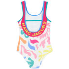 Girls White Coral Reef Swimsuit, 1, hi-res
