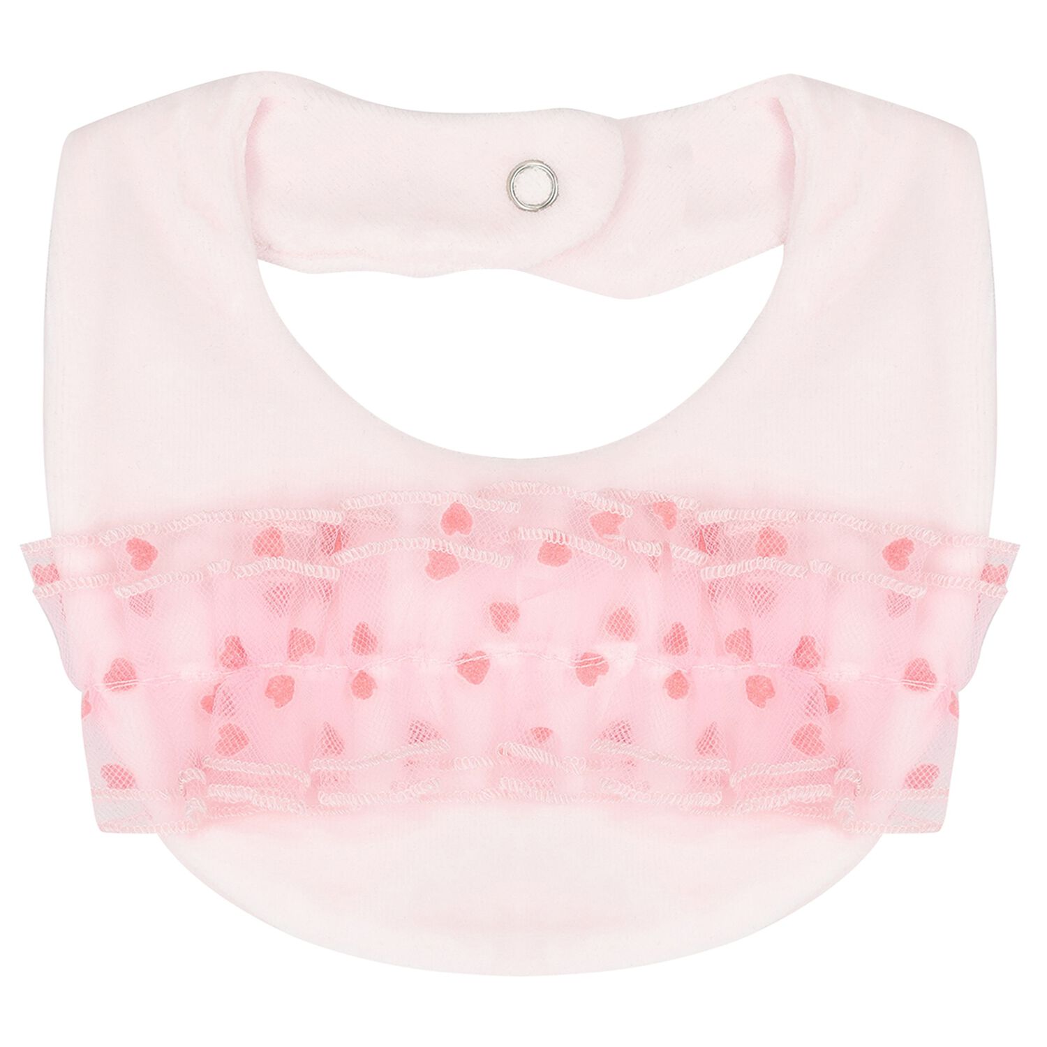 Baby Girls Pink Tulle Bib, 1, hi-res image number null